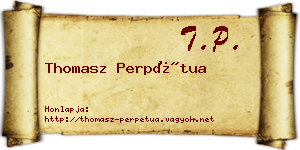 Thomasz Perpétua névjegykártya